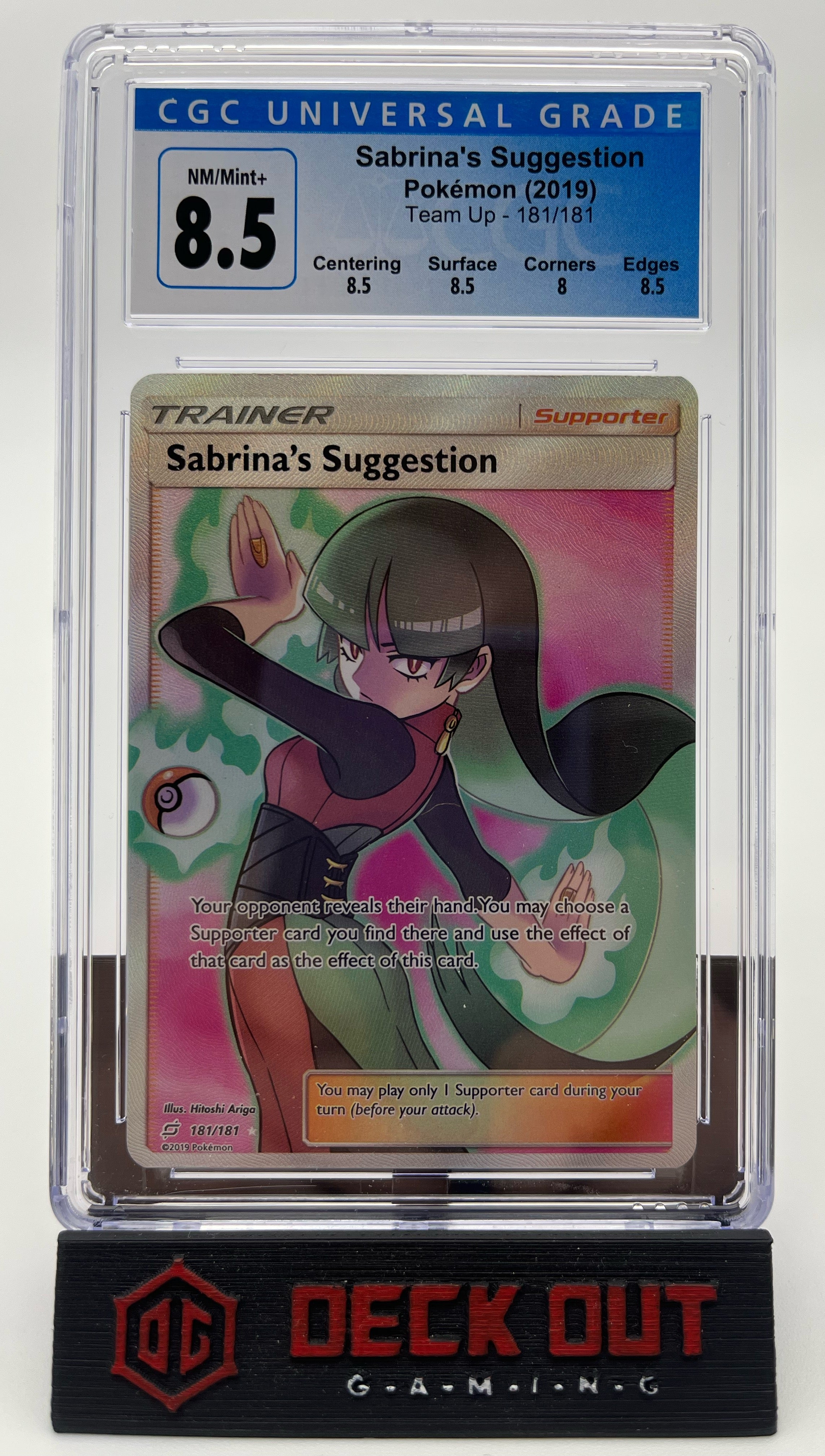 Sabrina's Suggestion - Team Up - 181/181 - CGC 8.5 (8.5/8.5/8.0/8.5) - Deck Out Gaming