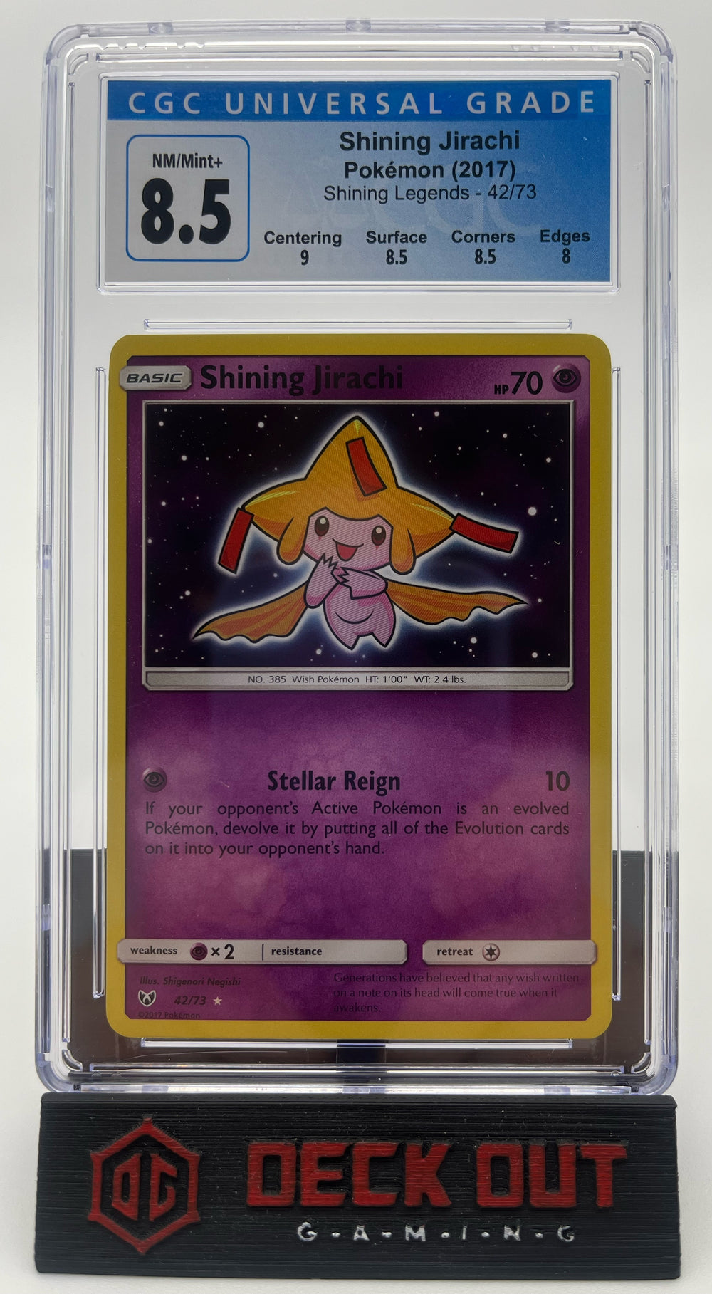 Shining Jirachi - Shining Legends - 42/73 - CGC 8.5 (9.0/8.5/8.5/8.0)