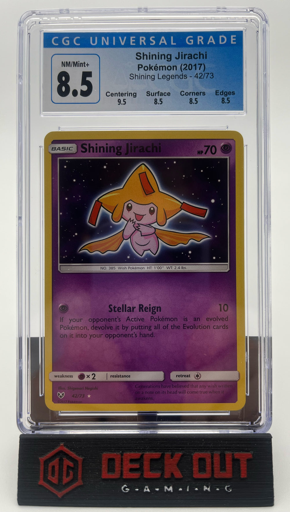 Shining Jirachi - Shining Legends - 42/73 - CGC 8.5 (9.5/8.5/8.5/8.5)