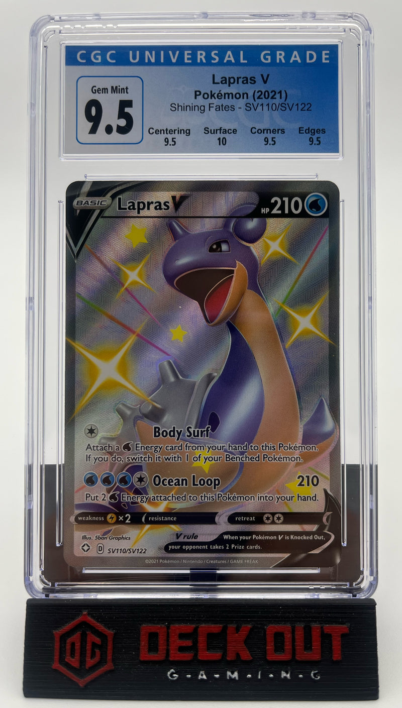 Lapras V - Shining Fates - SV110 - CGC 9.5 (9.5/10/9.5/9.5) - Deck Out Gaming