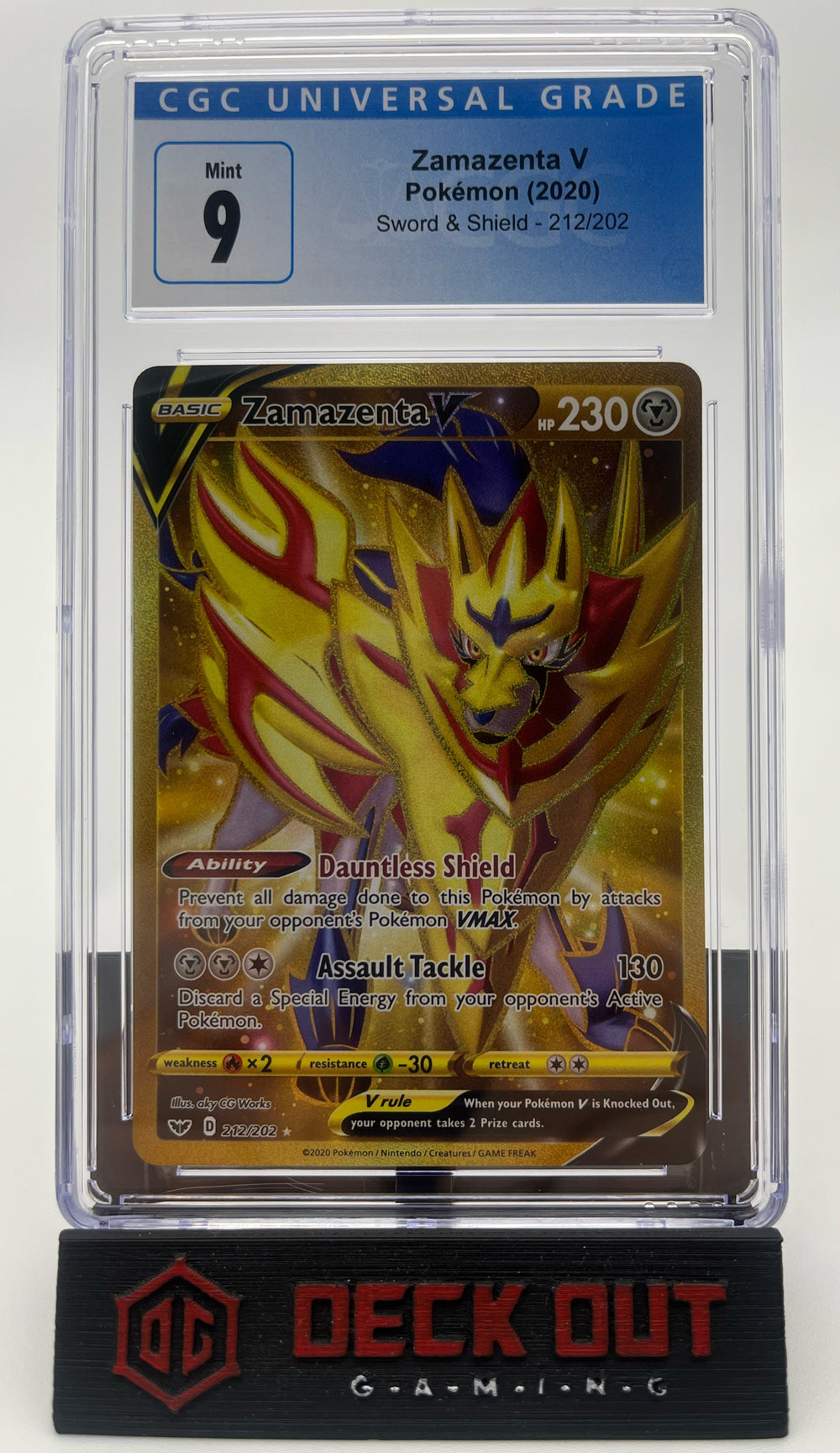 Zamazenta V - Sword & Shield - 212/202 - CGC 9.0 - Deck Out Gaming