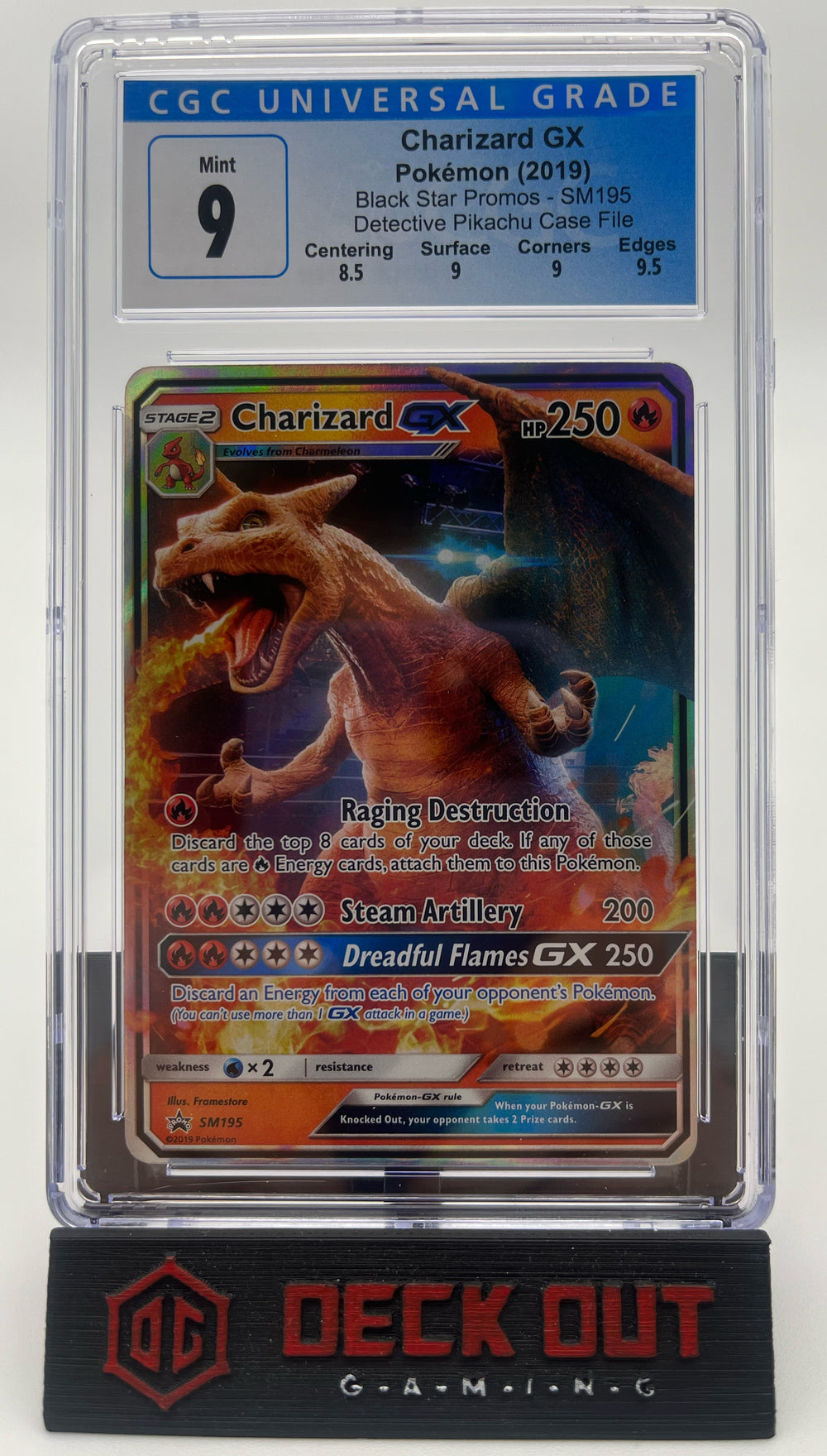 Charizard GX - SM Promos - SM195 - CGC 9.0 (8.5/9.0/9.0/9.5) - Deck Out Gaming