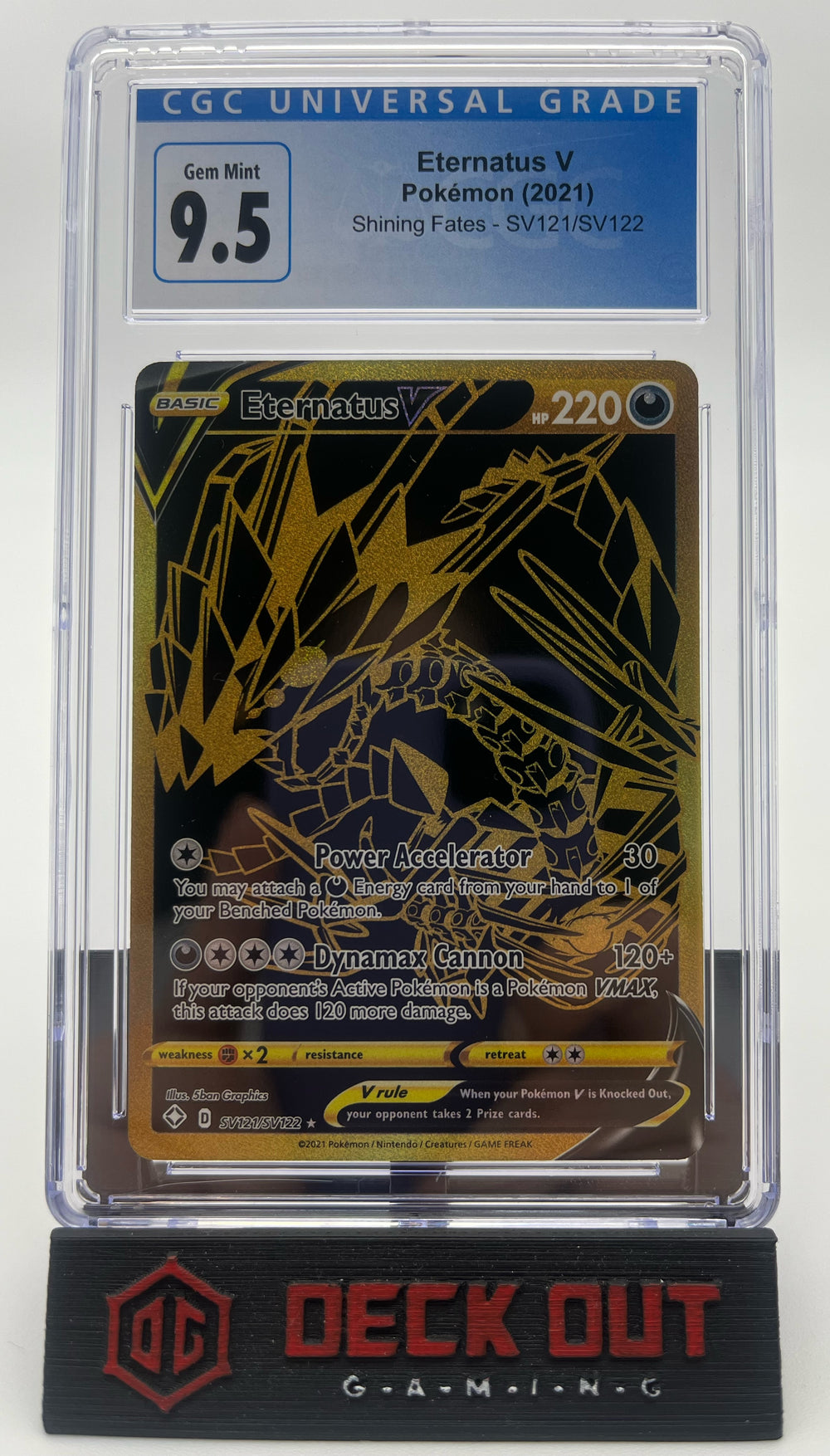 Eternatus V - Shining Fates - SV121 - CGC 9.5 - Deck Out Gaming