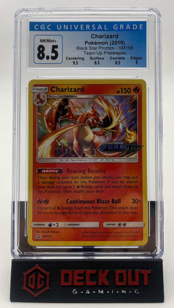 Charizard - SM Promos - SM158 - CGC 8.5 (9.5/8.5/8.5/9.0) - Deck Out Gaming