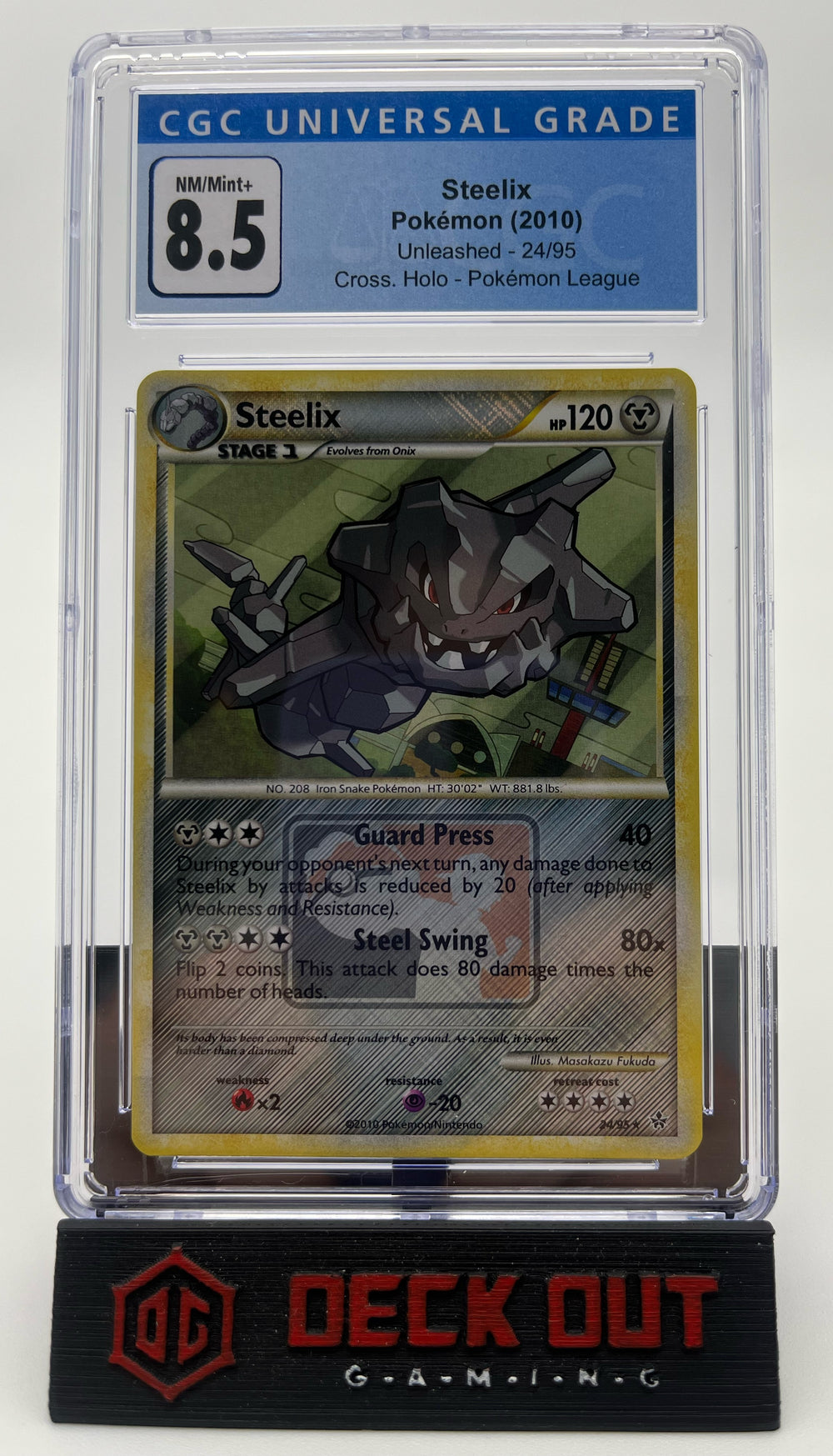 Steelix (League Promo) - Unleashed - 24/95 - CGC 8.5 - Deck Out Gaming