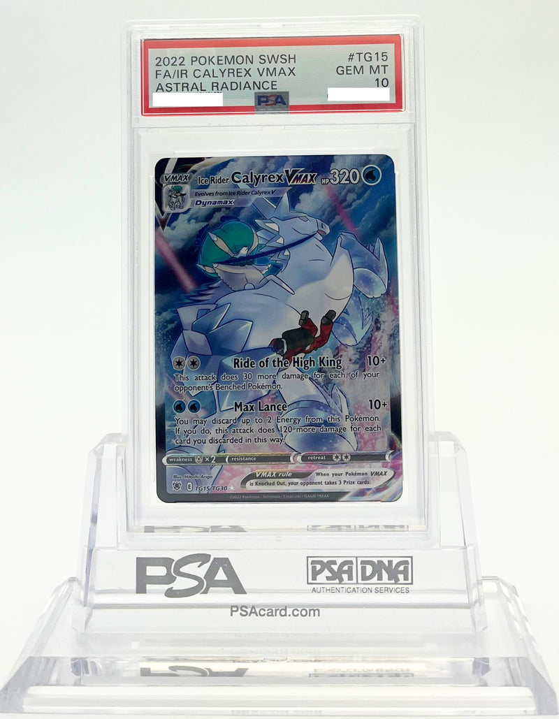 Ice Rider Calyrex VMAX - Astral Radiance - TG15 - PSA 10 - Deck Out Gaming