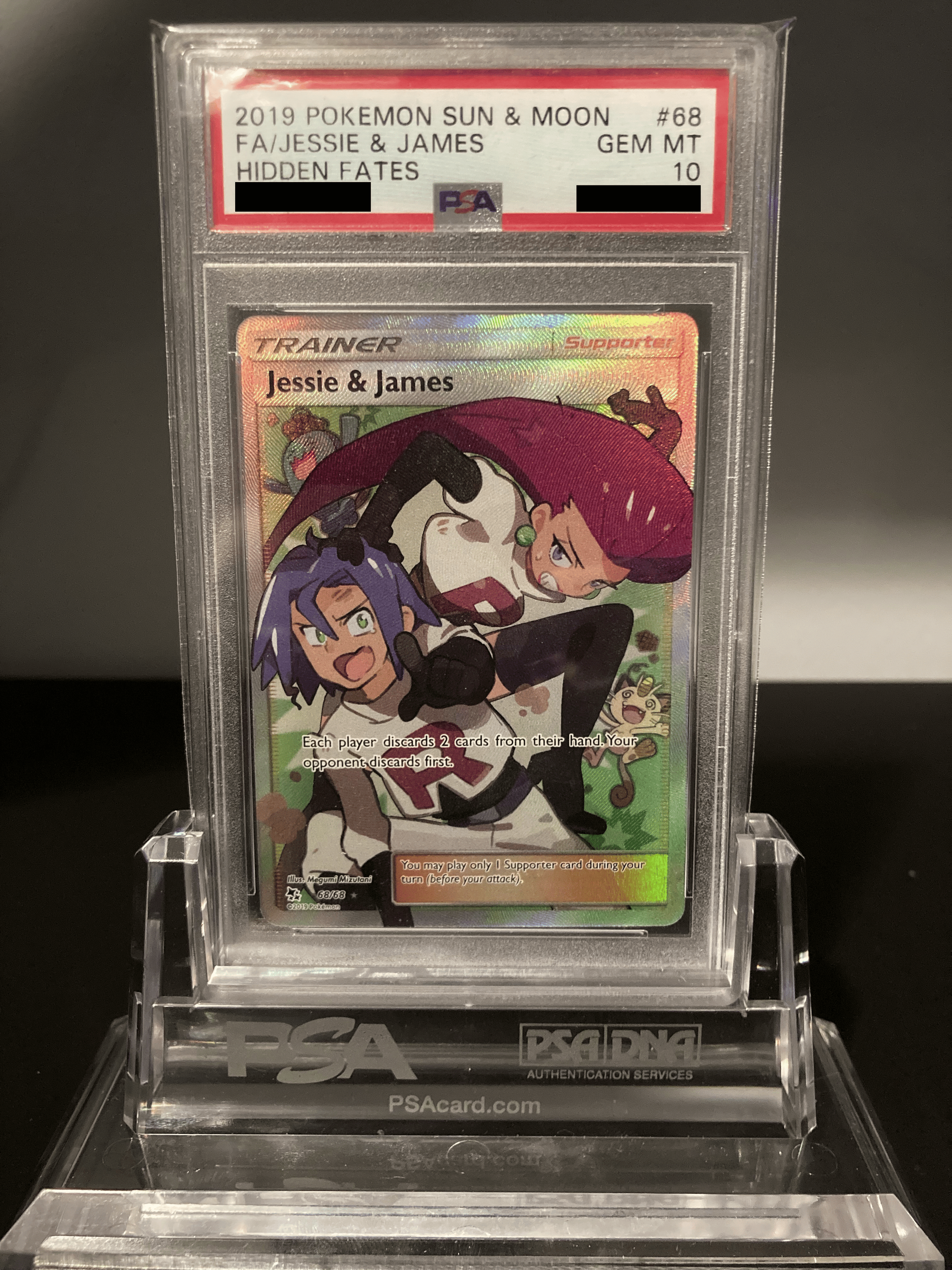 Jessie & James - Hidden Fates - 68 - PSA 10 - Deck Out Gaming