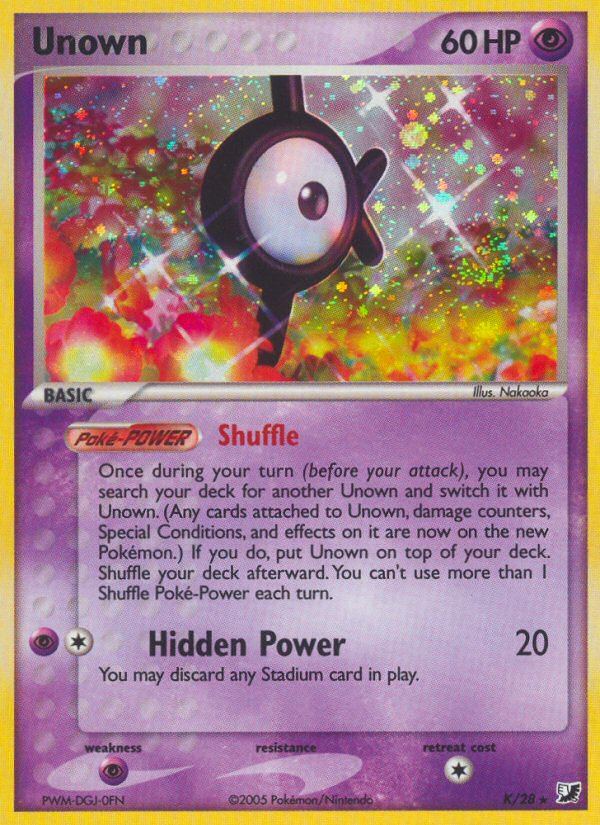 Unown (K) [EX: Unseen Forces] - Deck Out Gaming