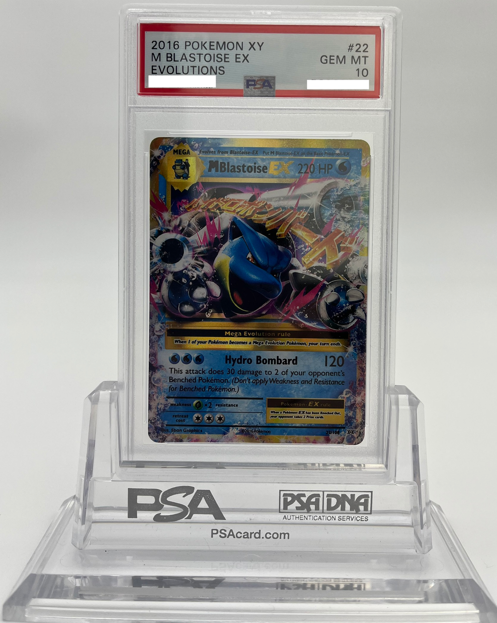 M Blastoise EX - Evolutions - 22 - PSA 10 - Deck Out Gaming