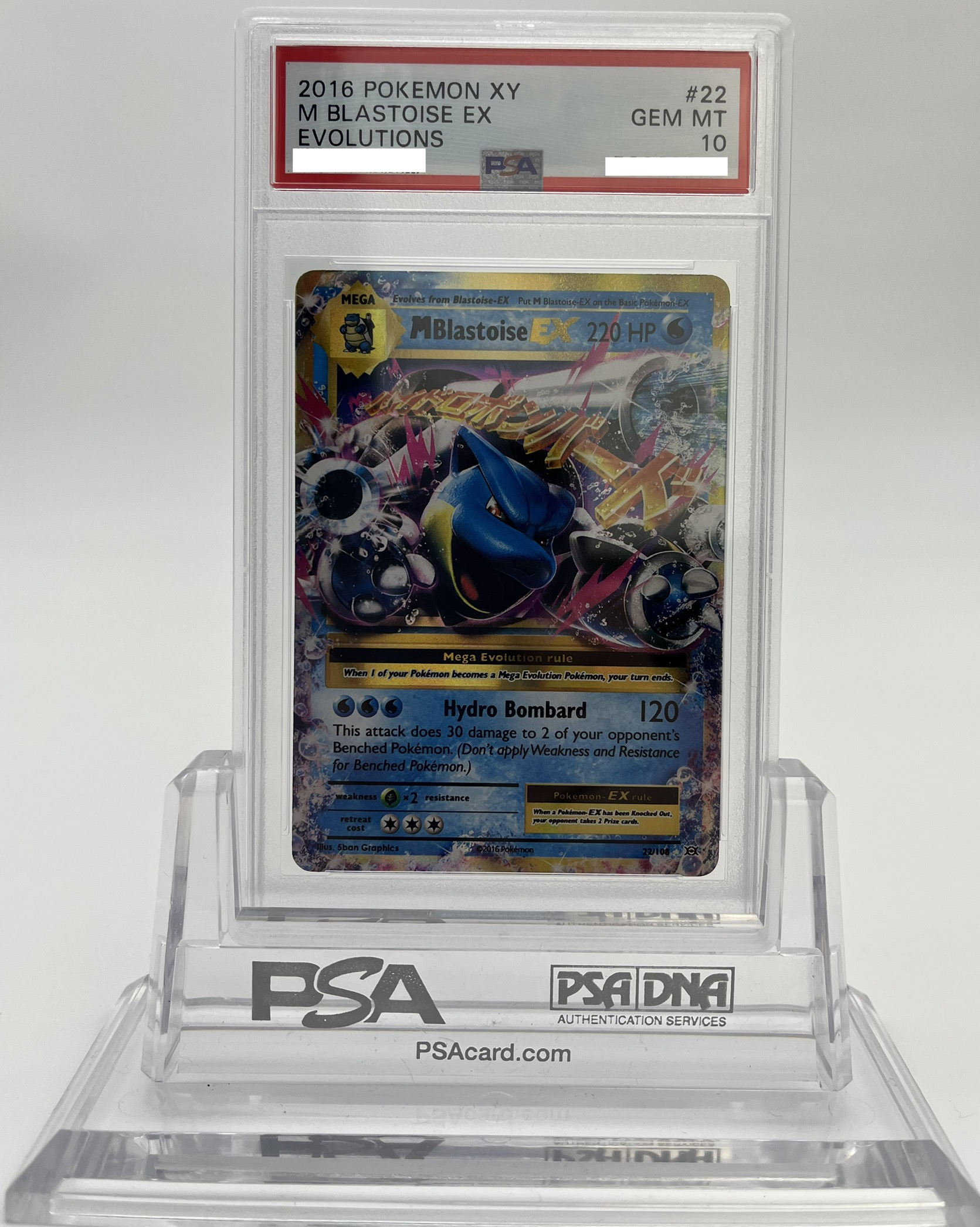 M Blastoise EX - Evolutions - 22 - PSA 10 - Deck Out Gaming