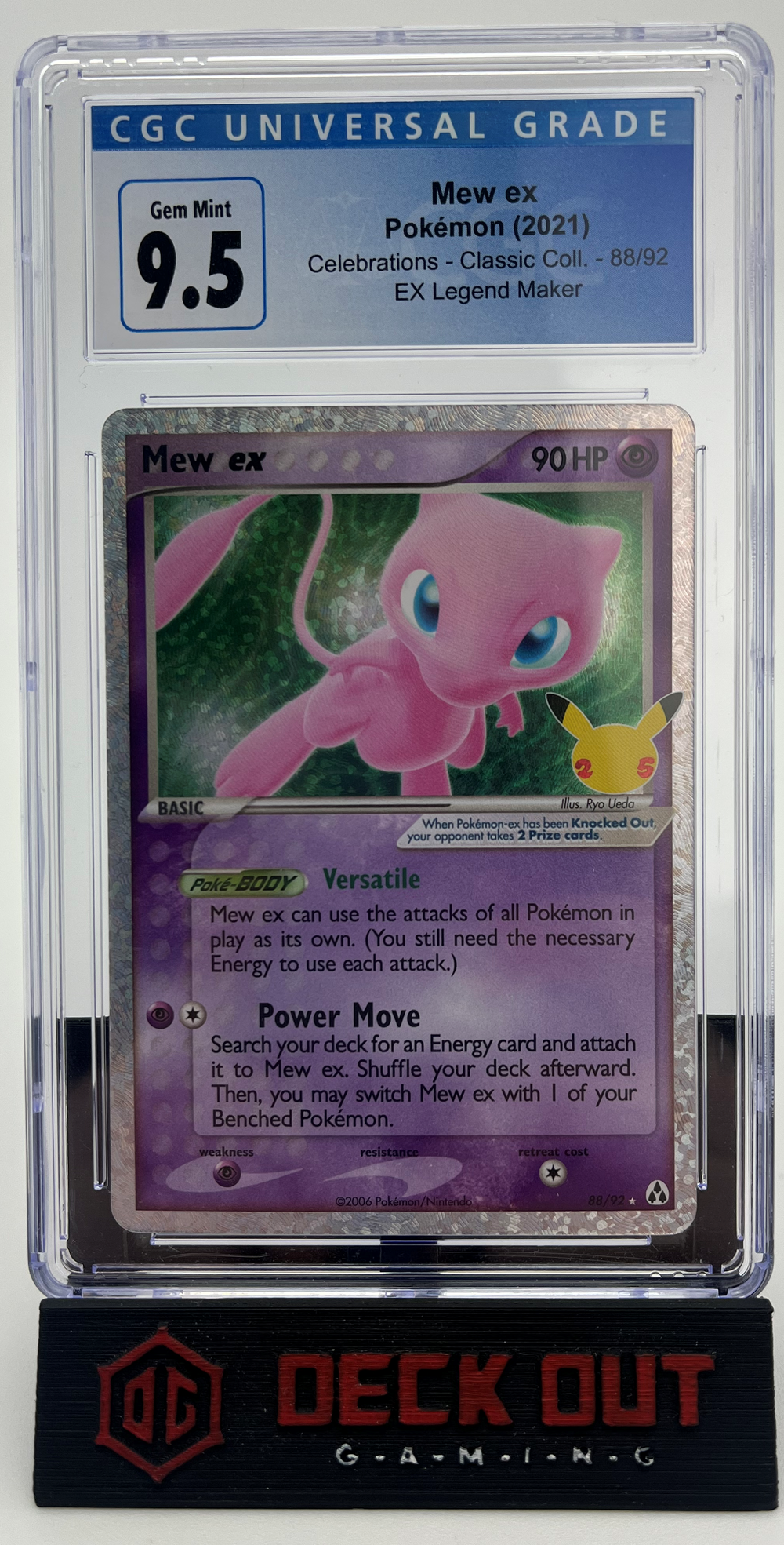 Mew ex - Celebrations Classic Collection - 88 - CGC 9.5 - Deck Out Gaming