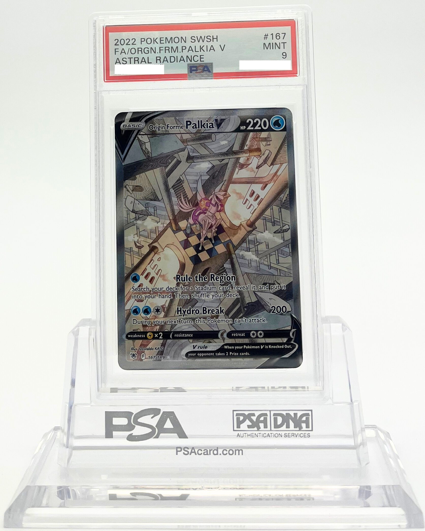 Origin Forme Palkia V - Astral Radiance - 167 - PSA 9 - Deck Out Gaming