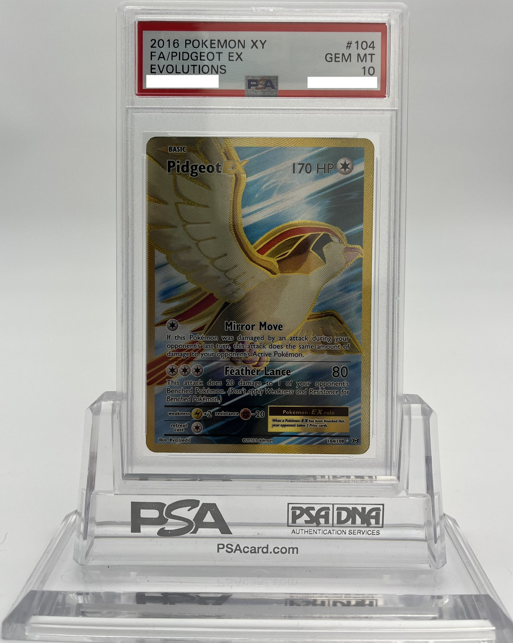 Pidgeot EX - Evolutions - 104 - PSA 10 - Deck Out Gaming