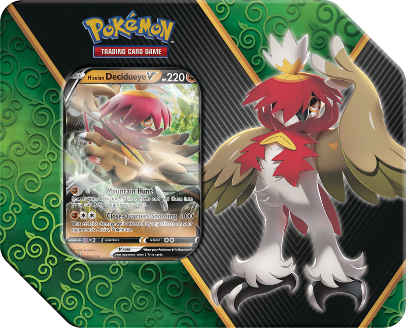 Pokemon Divergent Powers Tin - Hisuian Decidueye - Deck Out Gaming