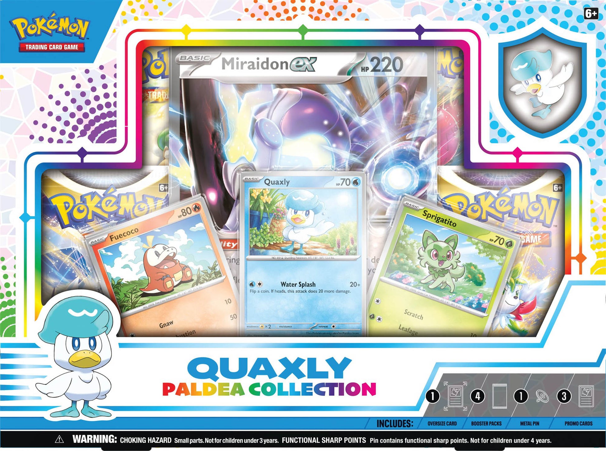 Pokemon Paldea Collection Box - Quaxly (Random Jumbo) - Deck Out Gaming