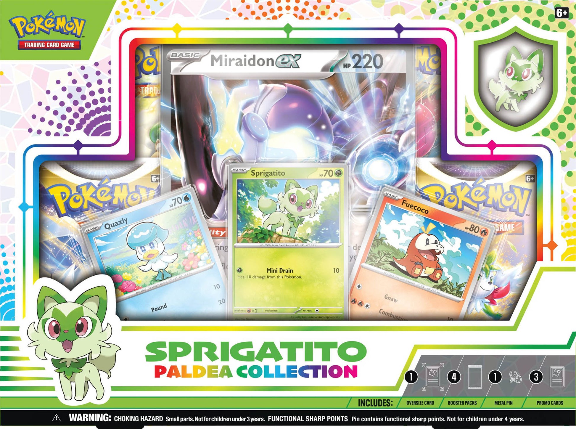 Pokemon Paldea Collection Box - Sprigatito (Random Jumbo) - Deck Out Gaming