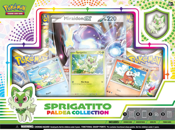 Pokemon Paldea Collection Box - Sprigatito (Random Jumbo) - Deck Out Gaming