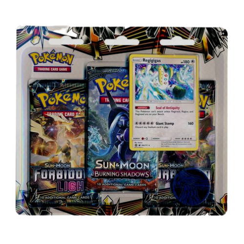 Pokemon SM Forbidden Light 3-Pack Blister - Regigigas - Deck Out Gaming