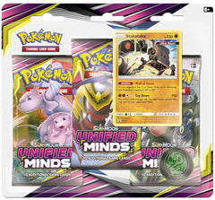 Pokemon SM Unified Minds 3-Pack Blister - Stakataka - Deck Out Gaming