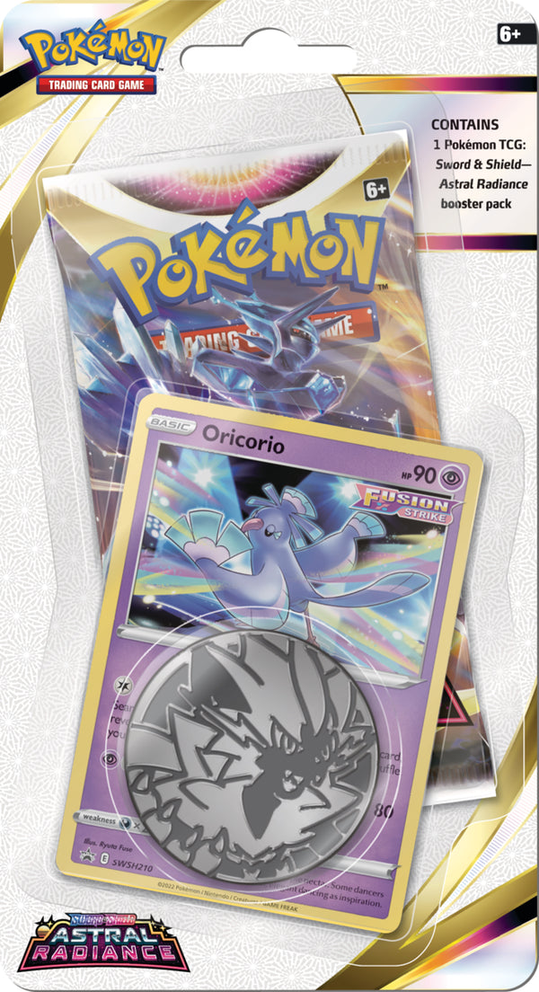 Pokemon SWSH Astral Radiance Checklane Blister - Oricorio - Deck Out Gaming
