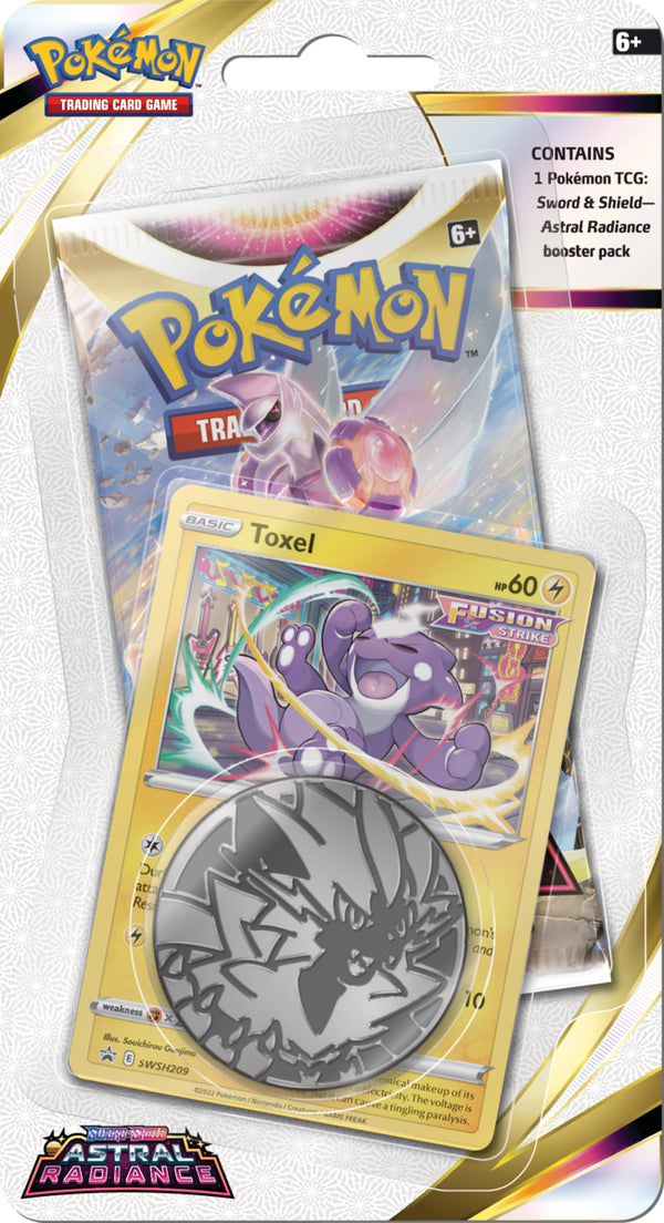 Pokemon SWSH Astral Radiance Checklane Blister - Toxel - Deck Out Gaming