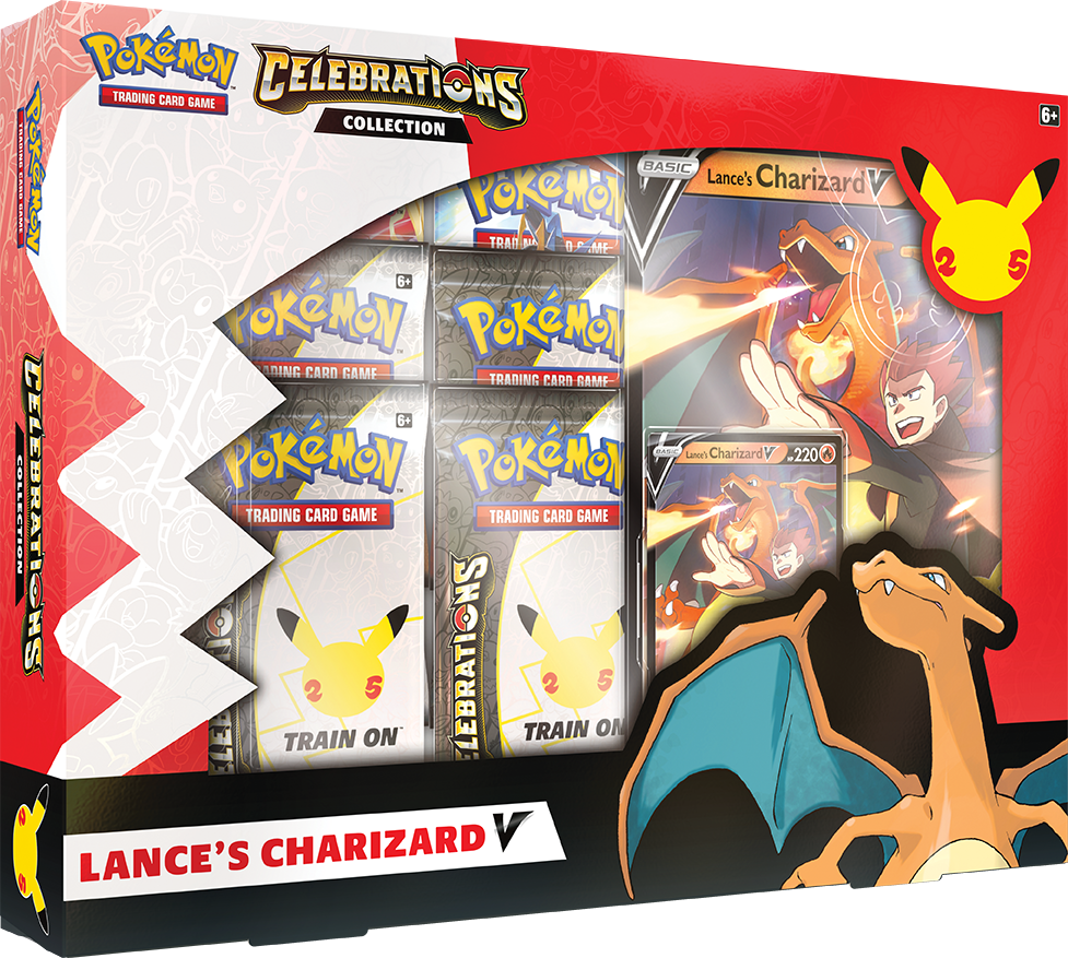 Pokemon SWSH Celebrations Collection - Lance's Charizard V - Deck Out Gaming