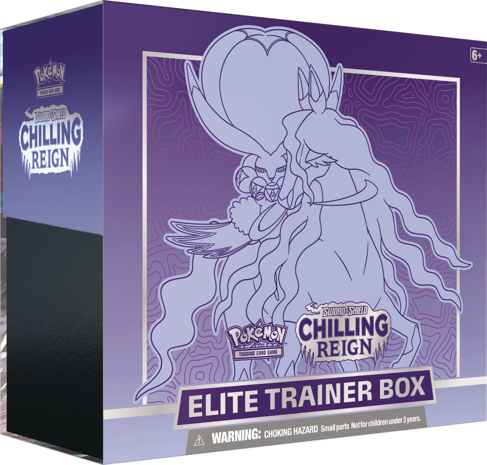 Pokemon SWSH Chilling Reign Elite Trainer Box - Shadow Rider (Large Slit In Wrap) - Deck Out Gaming