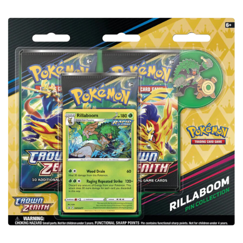 Pokemon SWSH Crown Zenith Pin Collection - Rillaboom - Deck Out Gaming