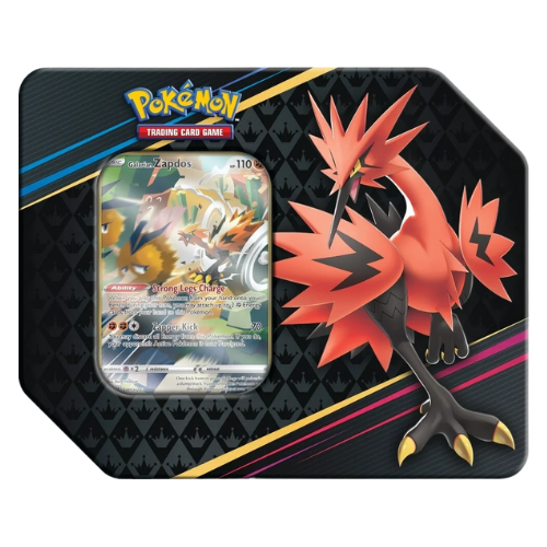 Pokemon SWSH Crown Zenith Tin - Galarian Zapdos - Deck Out Gaming