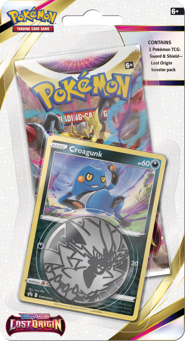 Pokemon SWSH Lost Origin Checklane Blister - Croagunk - Deck Out Gaming