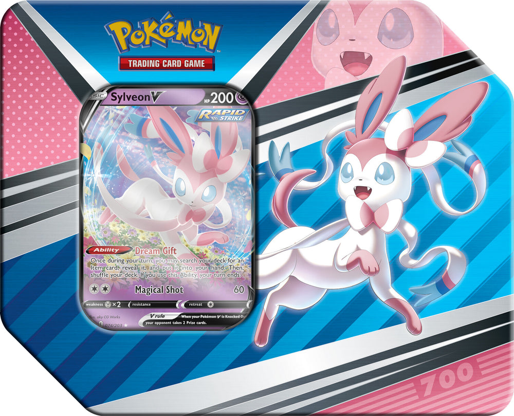 Pokemon V Heroes Tin - Sylveon - Deck Out Gaming