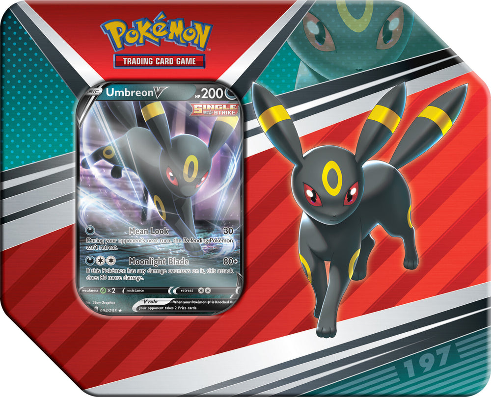 Pokemon V Heroes Tin - Umbreon - Deck Out Gaming