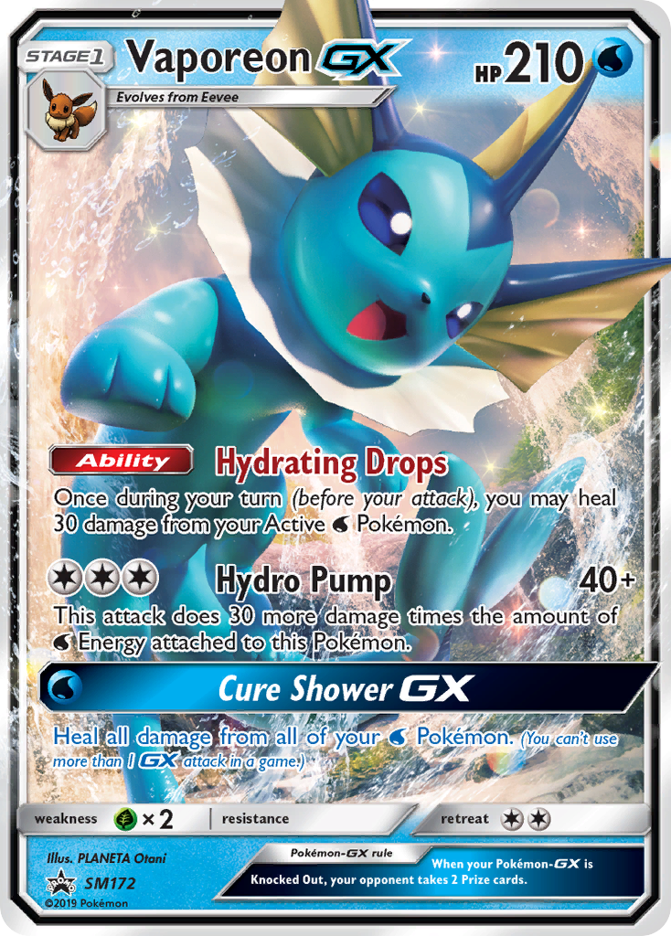 Vaporeon-GX [SM Black Star Promos] - Deck Out Gaming