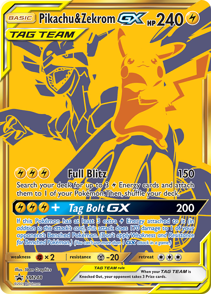 Pikachu & Zekrom GX (SM248) [Sun & Moon: Black Star Promos] - Deck Out Gaming