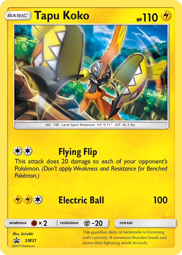 Tapu Koko [SM Black Star Promos] - Deck Out Gaming