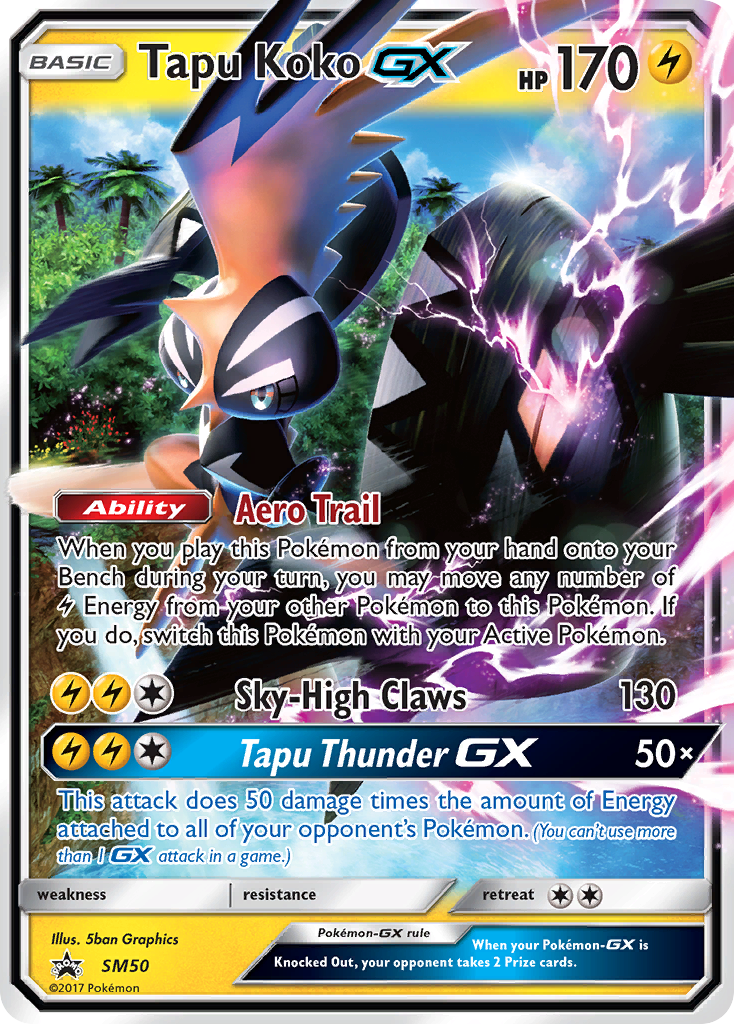 Tapu Koko GX (SM50) [Sun & Moon: Black Star Promos] - Deck Out Gaming