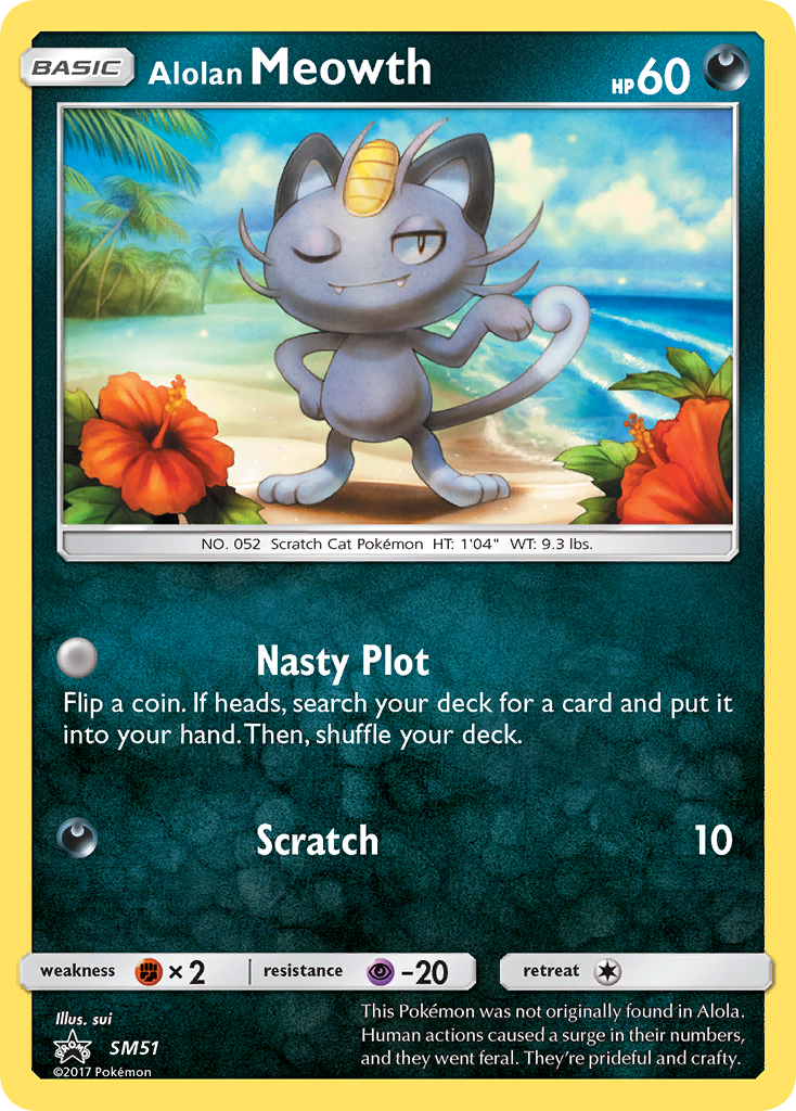 Alolan Meowth (SM51) [Sun & Moon: Black Star Promos] - Deck Out Gaming