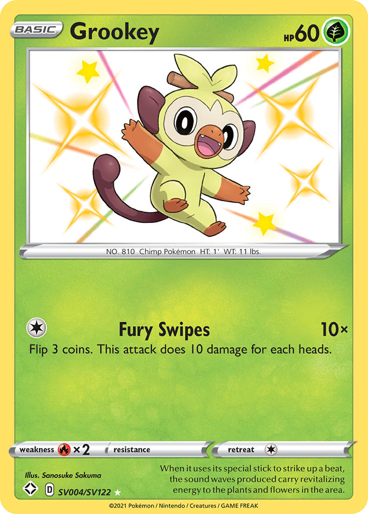 Grookey (SV004/SV122) [Sword & Shield: Shining Fates] - Deck Out Gaming