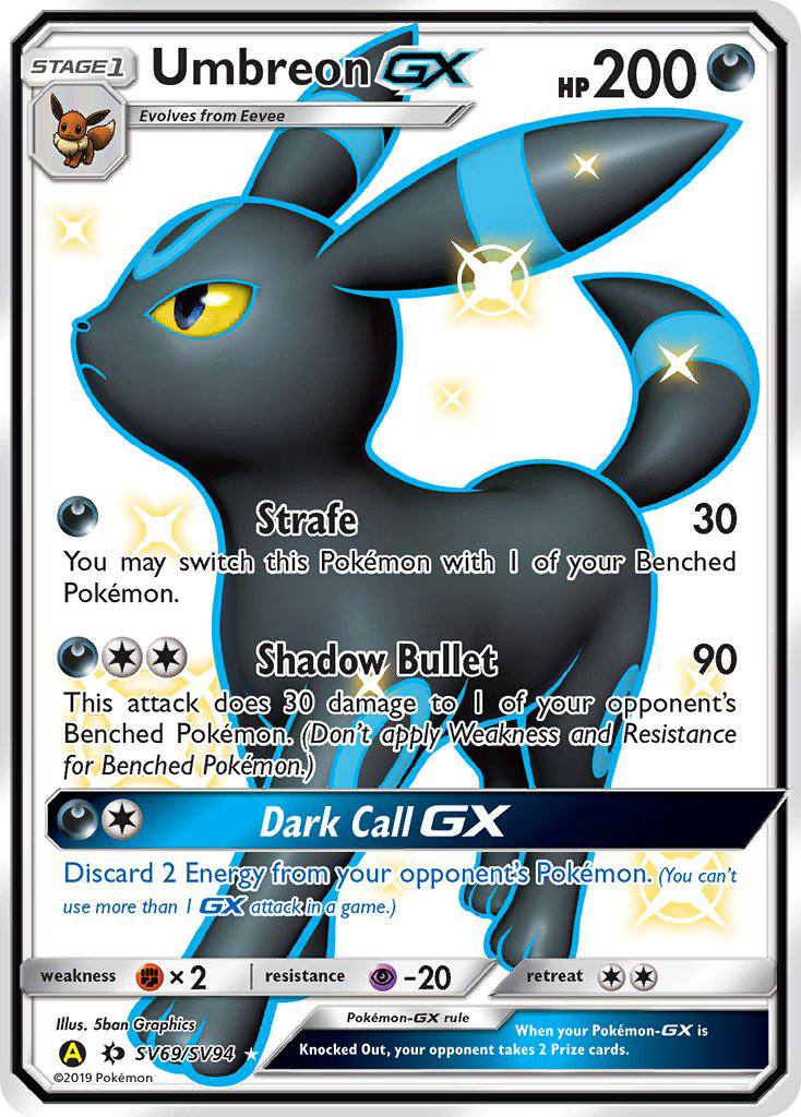 Umbreon GX (SV69/SV94) [Hidden Fates: Shiny Vault] - Deck Out Gaming