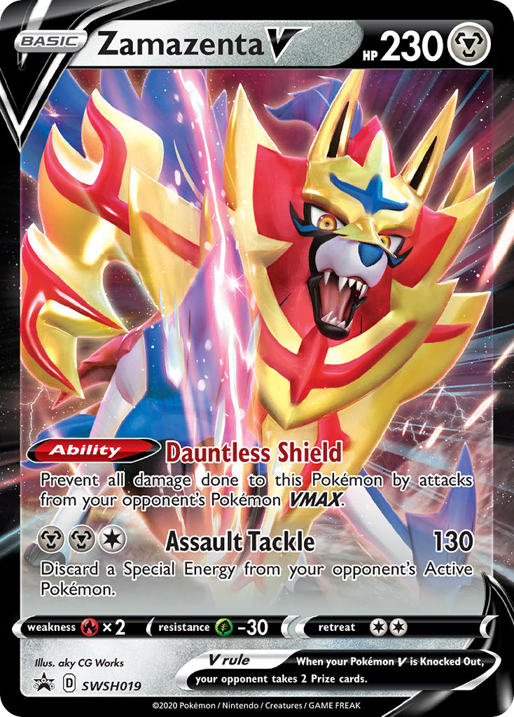 Zamazenta V (SWSH019) [Sword & Shield: Black Star Promos] - Deck Out Gaming