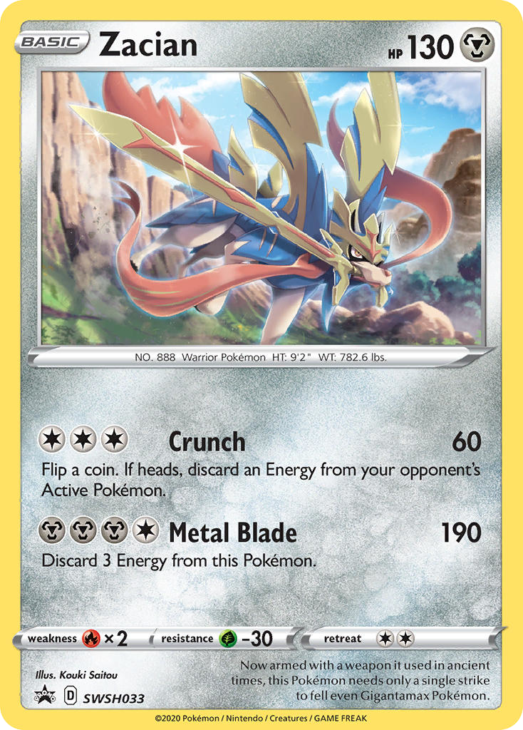 Zacian (SWSH033) [Sword & Shield: Black Star Promos] - Deck Out Gaming