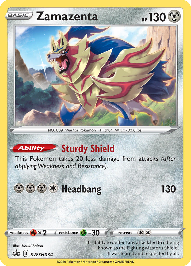 Zamazenta (SWSH034) [Sword & Shield: Black Star Promos] - Deck Out Gaming