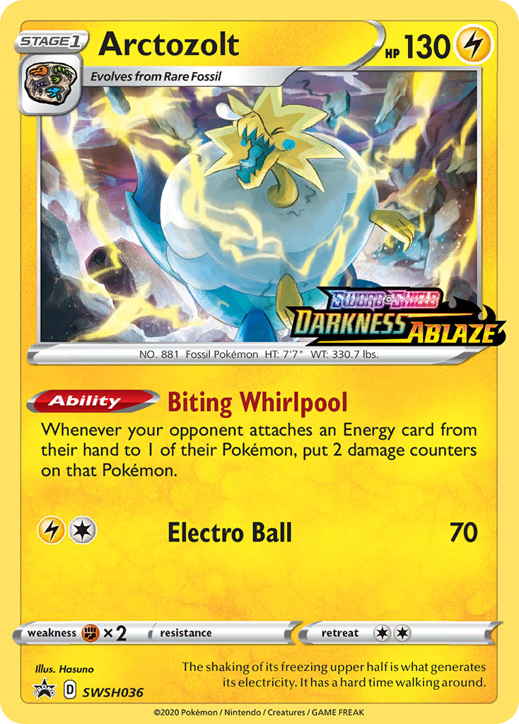 Arctozolt (Prerelease Promo) (SWSH036) [Sword & Shield: Black Star Promos] - Deck Out Gaming