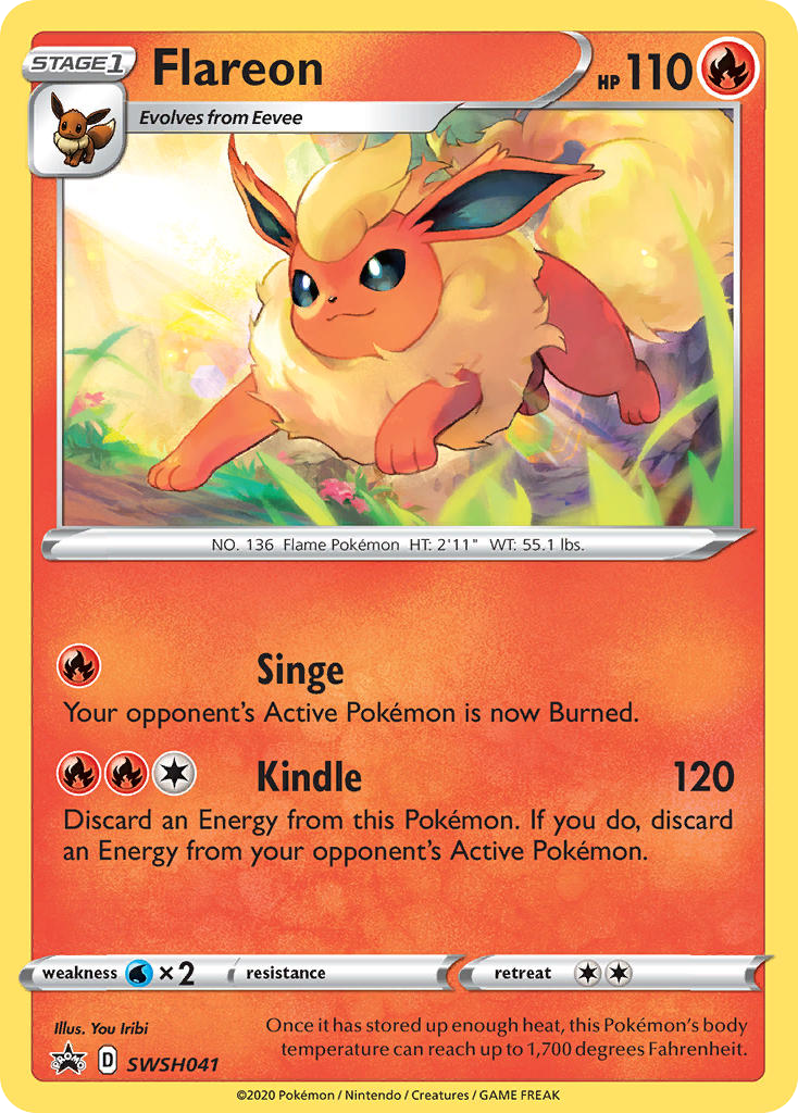 Flareon (SWSH041) [Sword & Shield: Black Star Promos] - Deck Out Gaming