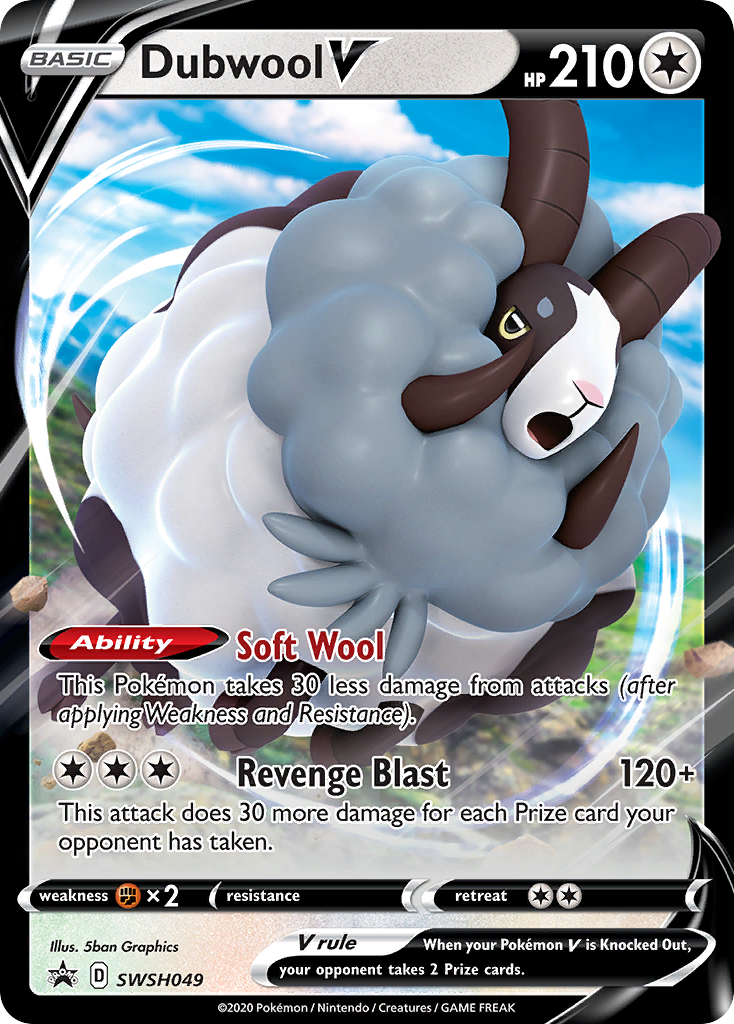 Dubwool V - SWSH049 [SWSH: Sword & Shield Promo Cards] - Deck Out Gaming