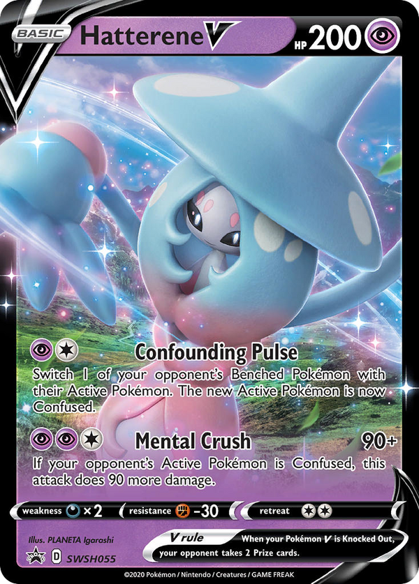 Hatterene V - SWSH055 [SWSH: Sword & Shield Promo Cards] - Deck Out Gaming