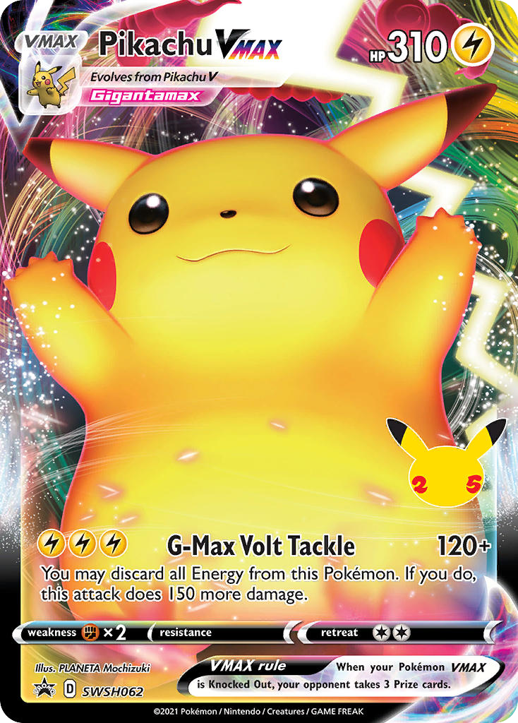 Pikachu VMAX (SWSH062) (Celebrations) [Sword & Shield: Black Star Promos] - Deck Out Gaming