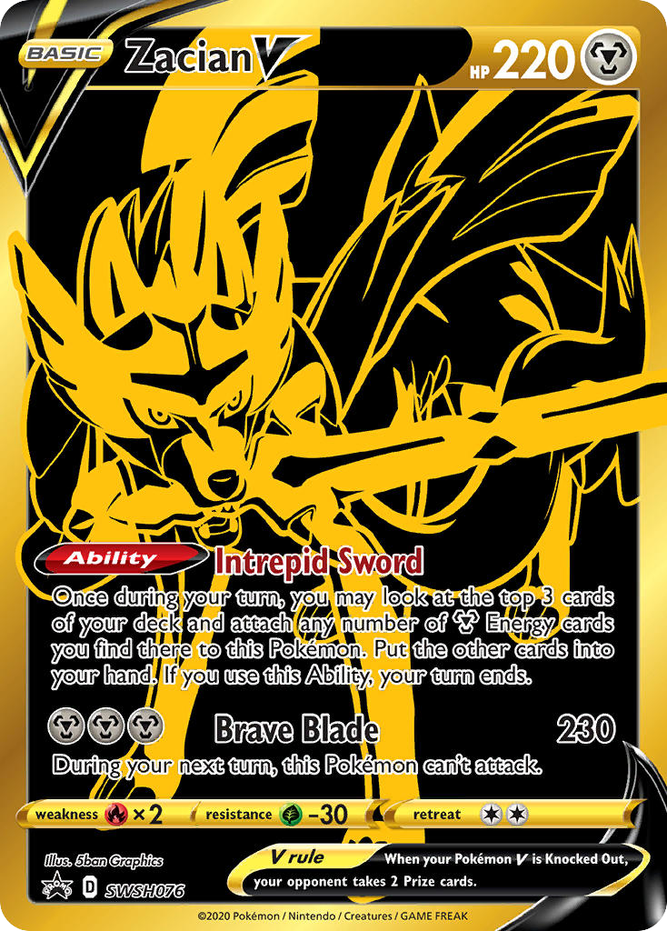 Zacian V (SWSH076) [Sword & Shield: Black Star Promos] - Deck Out Gaming