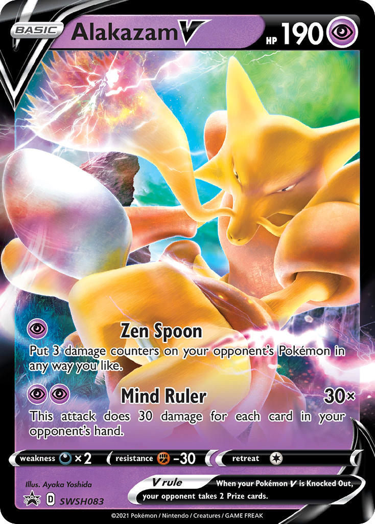 Alakazam V - SWSH083 [SWSH: Sword & Shield Promo Cards] - Deck Out Gaming
