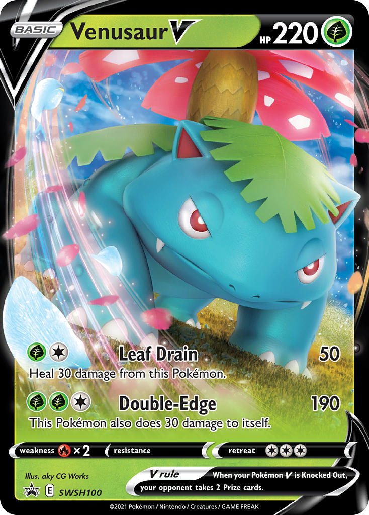 Venusaur V (SWSH100) [Sword & Shield: Black Star Promos] - Deck Out Gaming